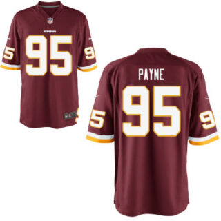 Men's Washington Redskins #95 Payne Red Elite Jersey