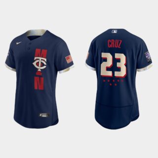 Minnesota Twins #23 Nelson Cruz 2021 Mlb All Star Game Authentic Navy Jersey