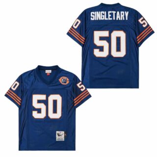 Mitchell&Ness Bears #50 Throwback Men's Throwback Stitched NFL Jerseys