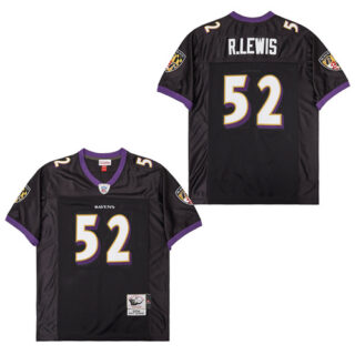 Mitchell&Ness Ravens #52 M&N Throwback Jerseys