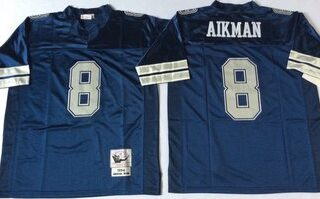 Mitchell&Ness cowboys #8 Throwback Stitched NFL Jerseys