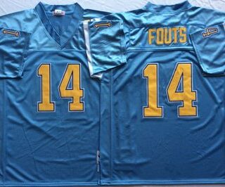 Mitchell And Ness 1994 Chargers #14 Dan Fouts Blue Throwback Stitched NFL Jersey