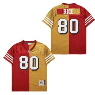 Mitchell And Ness 49ers #80 Men's Throwback Stitched NFL Jerseys