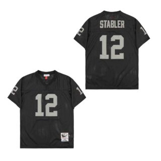 Mitchell And Ness Raiders #12 Throwback Stitched NFL Jerseys