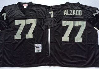 Mitchell And Ness Raiders #77 lyle alzado balck Throwback Stitched NFL Jersey