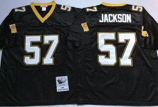 Mitchell And Ness Saints #57 JACKSON Throwback Stitched NFL Jerseys