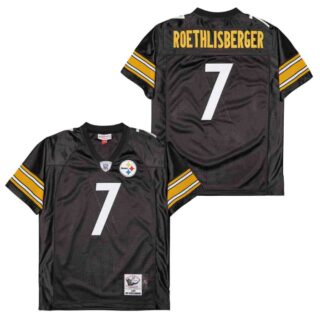 Mitchell And Ness Steelers #7 Throwback Stitched NFL Jerseys
