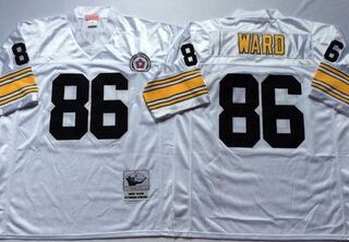 Mitchell And Ness Steelers #86 Hines Ward white Throwback Stitched NFL Jersey