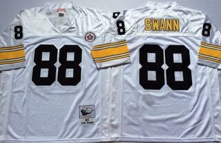 Mitchell And Ness Steelers #88 Lynn Swann white Throwback Stitched NFL Jersey