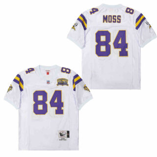 Mitchell And Ness Vikings #84 Throwback Stitched NFL Jersey