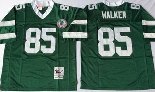 Mitchell And Ness jets #85 wesley walker green Throwback Stitched NFL Jerseys