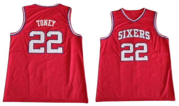 Men's NBA Philadelphia 76ers #22 Andrew Toney Red Jersey