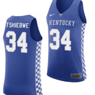 NCAA Kentucky Wildcat TSHIEBWE #34 Basketball Jersey
