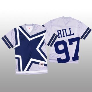 NFL Dallas Cowboys #97 Trysten Hill White Men's Mitchell & Nell Big Face Fashion Limited NFL Jersey