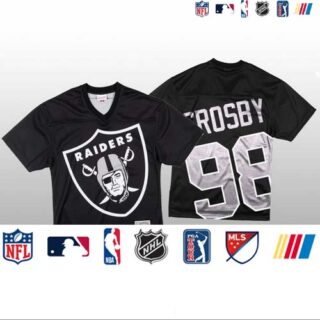 NFL Las Vegas Raiders #98 Maxx Crosby Black Men's Mitchell & Nell Big Face Fashion Limited NFL Jersey