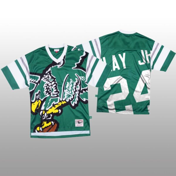 NFL Philadelphia Eagles #24 Darius Slay Jr Green Men's Mitchell & Nell Big Face Fashion Limited NFL Jersey