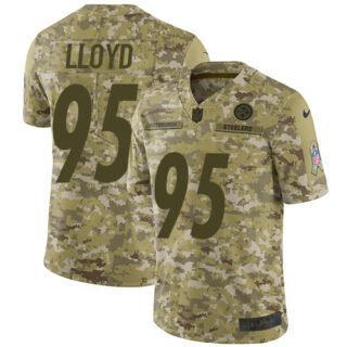 NFL Pittsburgh Steelers #59 Greg Lloyd Camo Men's Stitched NFL Limited 2018 Salute To Service Jersey