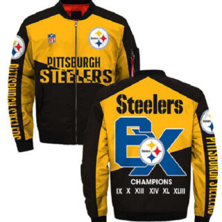 NFL Pittsburgh Steelers Sublimated Fashion 3D Fullzip Jacket-6
