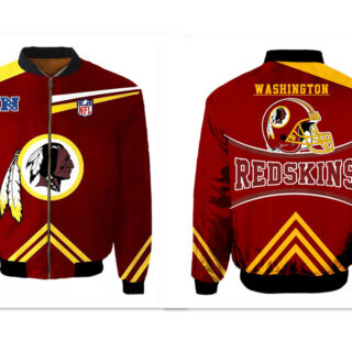 NFL Washington Redskins Sublimated Fashion 3D Fullzip Jacket-3