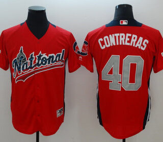 National League Willson Contreras Red 2018 MLB All-Star Game Home Run Derby Player Jersey