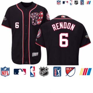 Nationals #6 Anthony Rendon Navy Blue Flexbase Authentic Collection 2019 World Series Bound Stitched Baseball Jersey