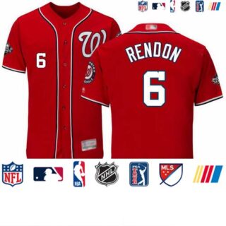 Nationals #6 Anthony Rendon Red Flexbase Authentic Collection 2019 World Series Bound Stitched Baseball Jersey