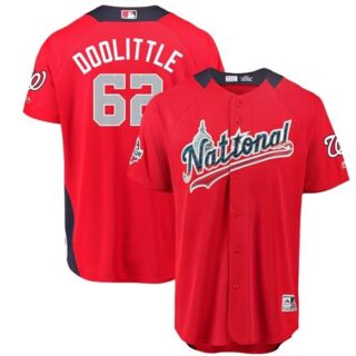 Nationals #62 Sean Doolittle Red 2018 All-Star National League Stitched Baseball Jersey