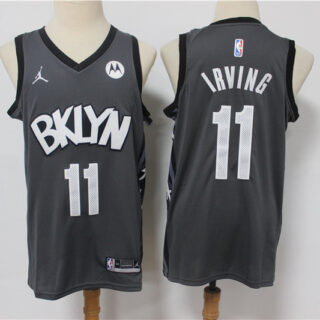Nets 11 Kyrie Irving Dark Gray 2021 Swingman Jersey