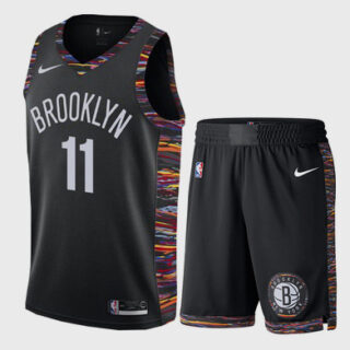 Nets 11 Kyrie Irving White City Edition Nike Swingman Jersey(With Shorts)
