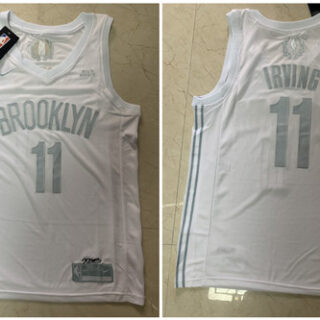 Nets 11 Kyrie Irving White Nike Swingman MVP Jersey