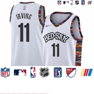 Nets #11 Kyrie Irving White Basketball Swingman City Edition 2019 20 Jersey