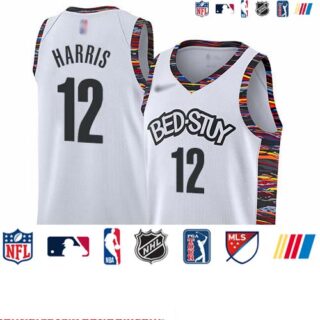 Nets #12 Joe Harris White Basketball Swingman City Edition 2019 20 Jersey