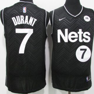 Nets 7 Kevin Durant Black 2021 Earned Edition Swingman Jersey