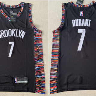 Nets 7 Kevin Durant Black City Edition Nike Swingman Jersey