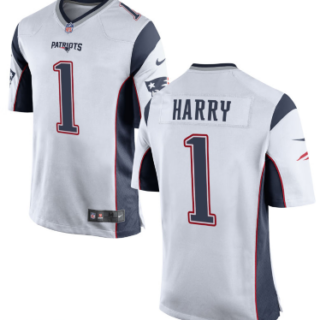 New England Patriots #1 N'Keal Harry Nike Limited White Jersey