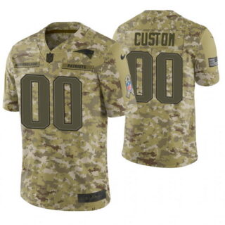 New England Patriots Custom Camo 2018 Salute to Service Limited Jersey