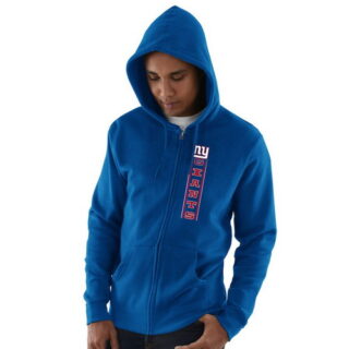 New York Giants Hook And Ladder Full Zip Hoodie Royal