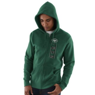 New York Jets Hook And Ladder Full Zip Hoodie Green
