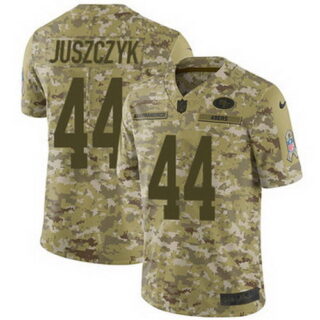 Nike 49ers #44 Kyle Juszczyk Camo Youth Stitched NFL Limited 2018 Salute to Service Jersey