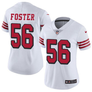 Nike 49ers #56 Reuben Foster White Rush Women's Stitched NFL Vapor Untouchable Limited Jersey