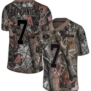Nike 49ers #7 Colin Kaepernick Camo Men's Stitched NFL Limited Rush Realtree Jersey