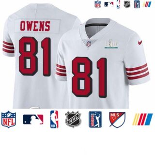 Nike 49ers #81 Jordan Matthews White Super Bowl LIV 2020 Rush Men's Stitched NFL Vapor Untouchable Limited Jersey