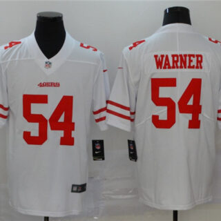 Nike 49ers 54 Fred Warner White Vapor Untouchable Limited Jersey