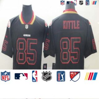 Nike 49ers 85 George Kittle Black Shadow Legend Limited Jersey