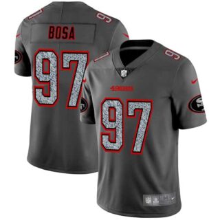 Nike 49ers 97 Nick Bosa Gray Camo Vapor Untouchable Limited Jersey