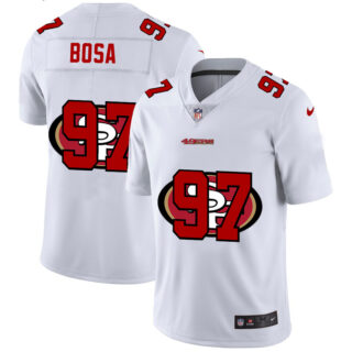 Nike 49ers 97 Nick Bosa White Shadow Logo Limited Jersey