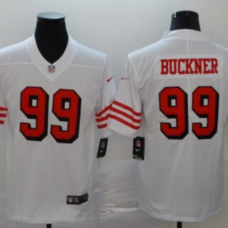 Nike 49ers 99 DeForest Buckner White Color Rush Vapor Untouchable Limited Jersey
