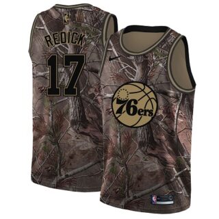 Nike 76ers #17 JJ Redick Camo NBA Swingman Realtree Collection Jersey