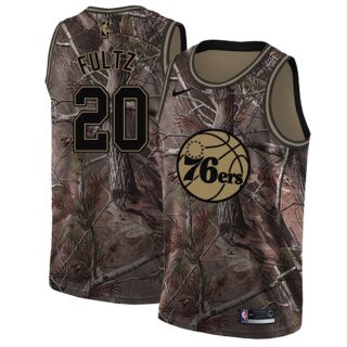 Nike 76ers #20 Markelle Fultz Camo Youth NBA Swingman Realtree Collection Jersey