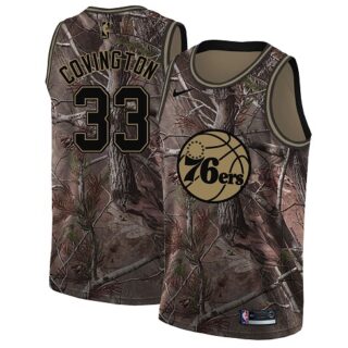 Nike 76ers #33 Robert Covington Camo NBA Swingman Realtree Collection Jersey